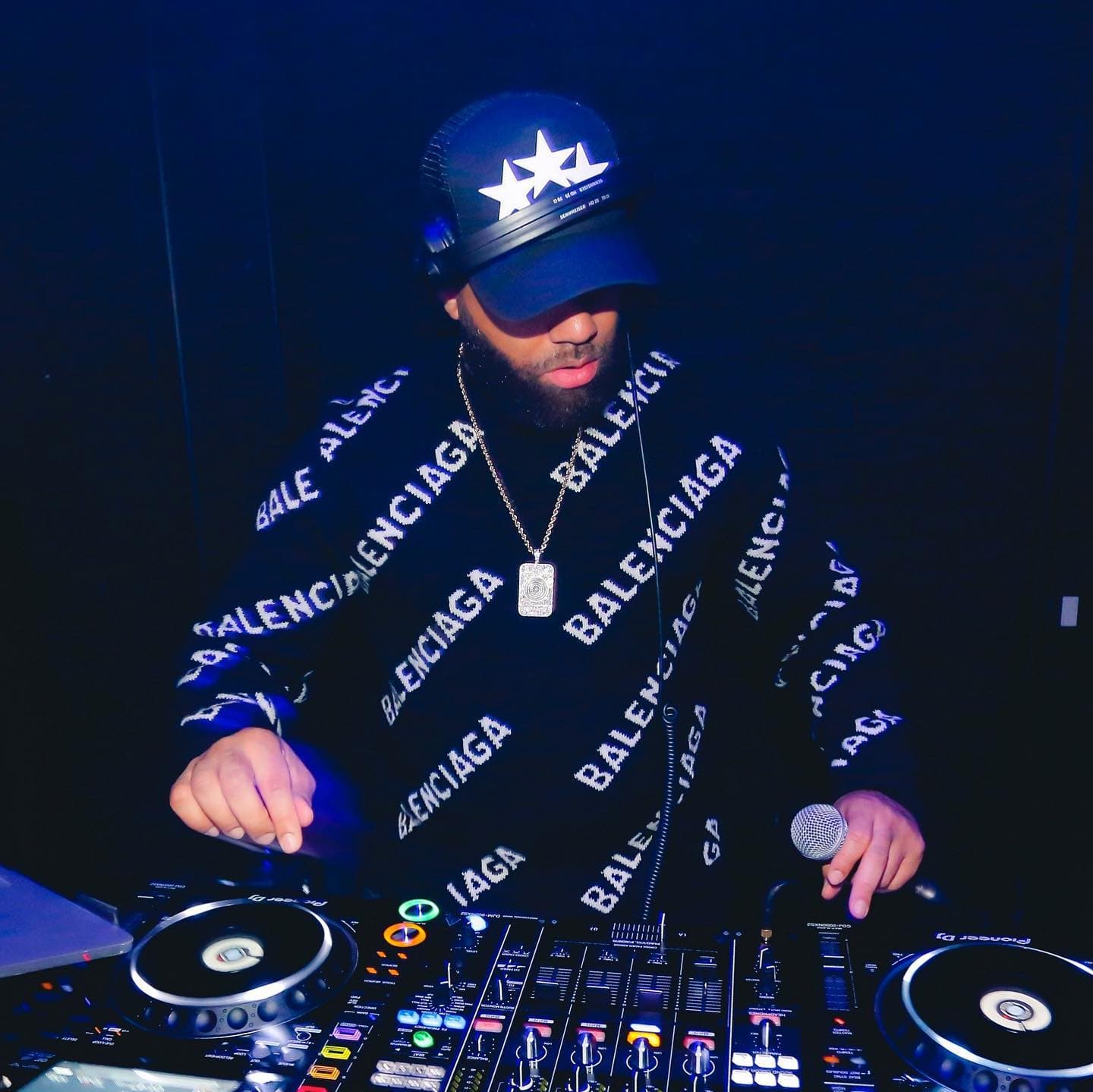 A DJ on the decks at Ultraviolet
