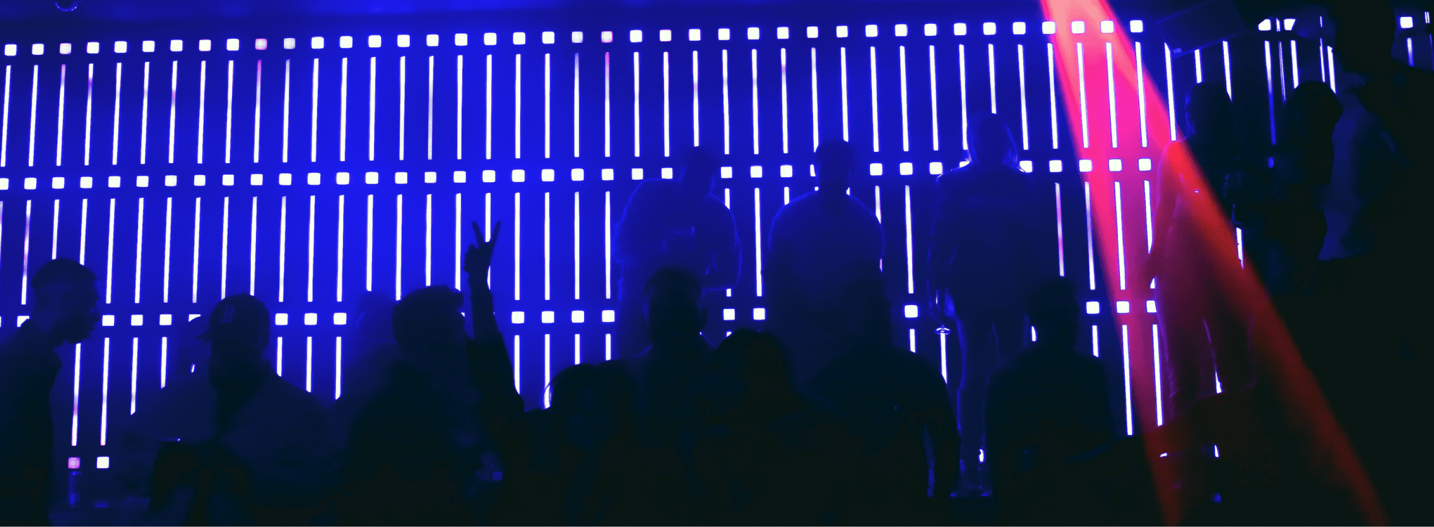 Ultraviolet's LED wall and light rig over the crowd
